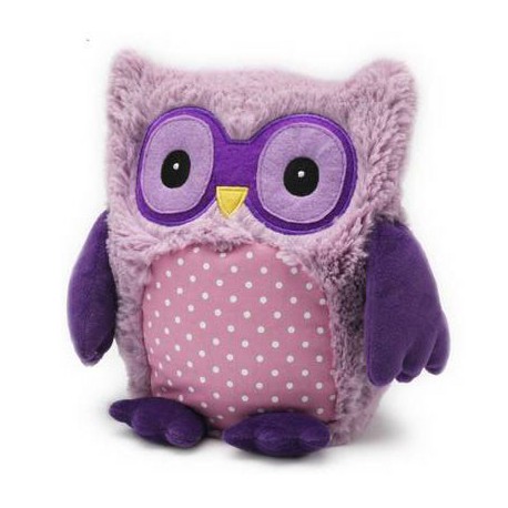 Bouillotte peluche Chouette violet