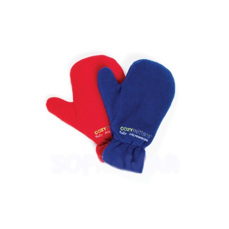 Gants polaire chauffants bleus