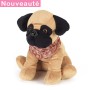 Bouillotte peluche chauffante Chien Carlin