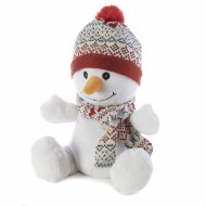 Bouillotte peluche Bonhomme de neige