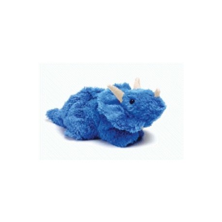 Bouillotte peluche Dinosaure bleu Tricératops 